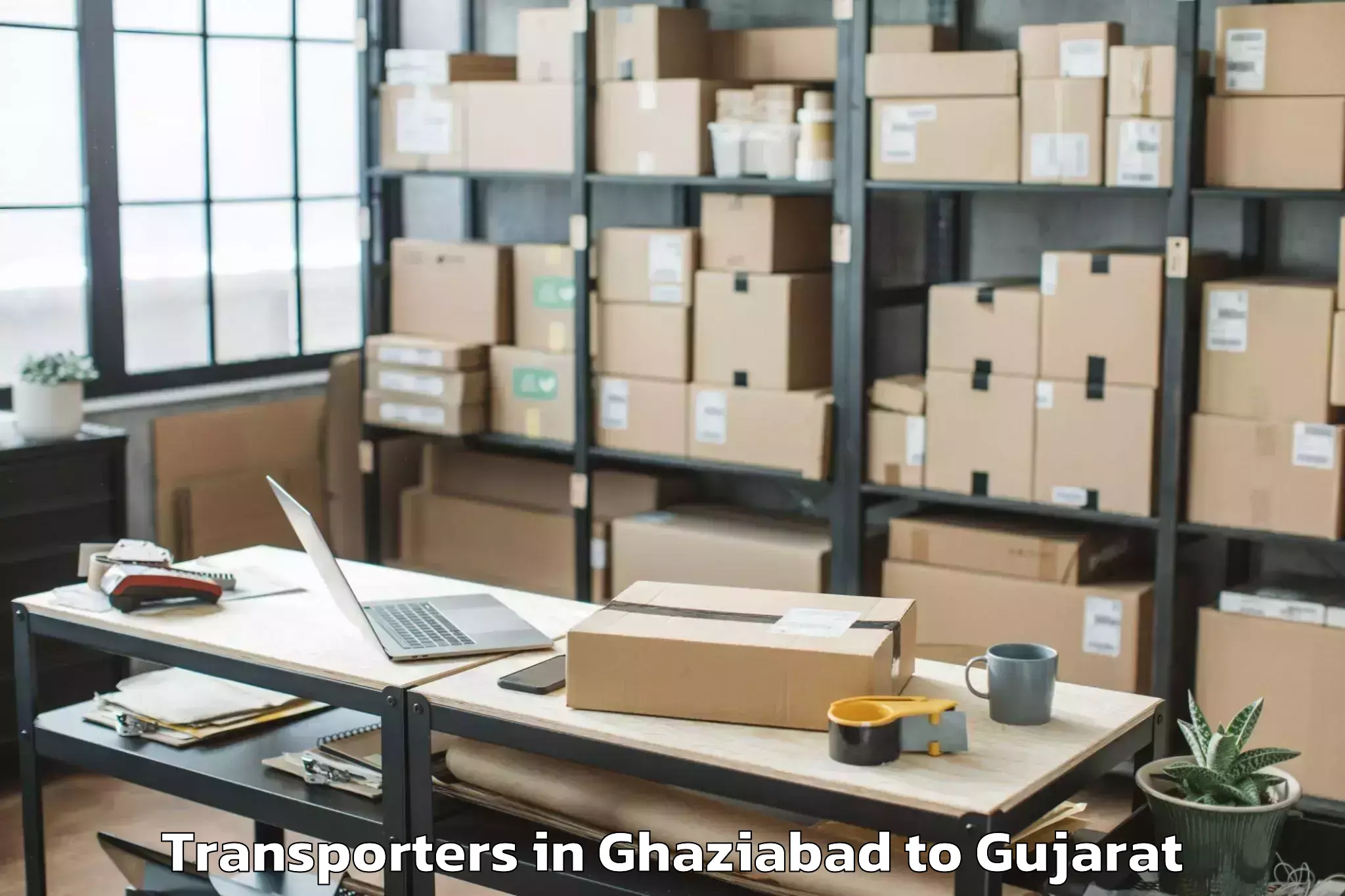 Top Ghaziabad to Gsfc University Vadodara Transporters Available